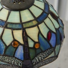 Additional picture of Interiors 1900 Blue Dragonfly Intermediate Tiffany Table Lamp