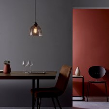 Additional picture of Buckland Pendant with Smoked Grey Glass