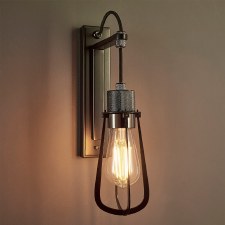 Additional picture of Buckland Wall Light Black Chrome & Matt Black