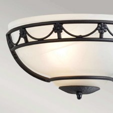 Additional picture of Elstead Carisbrooke Wall Uplight Black