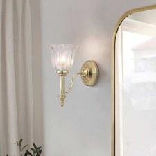 Additional picture of Elstead Carroll 1 Bathroom Wall Light Polished Brass