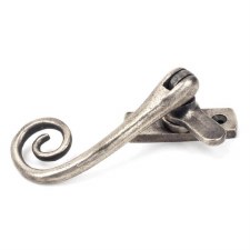Additional picture of From The Anvil Cast Monkeytail Window Handle Antique Pewter