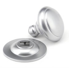 Additional picture of From The Anvil Centre Door Knob Satin Chrome