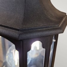 Additional picture of Elstead Chapel 5 Sided Flush Outdoor Wall Light Lantern Black