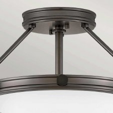 Additional picture of Hinkley Collier Semi Flush Ceiling Light Small Black Oxide