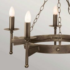 Additional picture of Elstead Cromwell 5 Light Chandelier Old Bronze