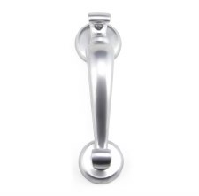 Additional picture of From The Anvil Doctors Front Door Knocker Satin Chrome