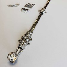 Additional picture of Dutch Door Bolt 24"/600mm Polished Nickel