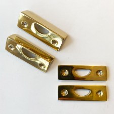 Additional picture of Edwardian Espagnolette Bolt Polished Brass Unlacquered