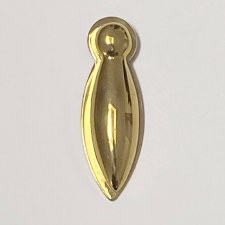 Additional picture of Aston Teardrop Covered Escutcheon Polished Brass Unlacquered