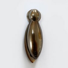Additional picture of Aston Teardrop Covered Escutcheon Polished Solid Bronze Antiqued