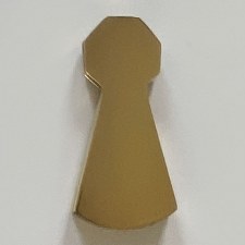 Additional picture of Aston Covered Shaped Escutcheon Polished Brass Unlacquered