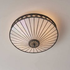 Additional picture of Interiors 1900 Fargo Tiffany Flush Ceiling Light