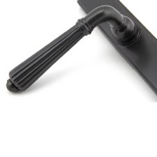 Additional picture of From The Anvil Hinton Slimline Sprung Lever Espag Lock Set Door Handle Aged Bronze