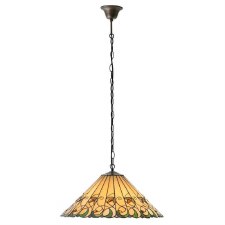 Additional picture of Interiors 1900 Jamelia Large Tiffany Ceiling Light Pendant