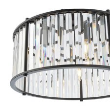 Additional picture of Kiran 5 Light Chandelier Satin Black
