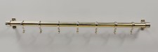 Additional picture of The Kirby Kitchen 1" Utility Rail 75cm Polished Brass Unlacquered