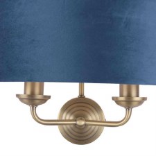 Additional picture of Laura Ashley Sorrento Double Wall Light Antique Brass