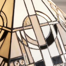 Additional picture of Interiors 1900 Metropolitan Tiffany Table Lamp Brass