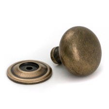 Additional picture of From The Anvil Mushroom Cabinet Knob 38mm Burnished Brass