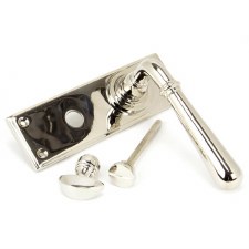 Additional picture of From The Anvil Newbury Lever Bathroom Set Polished Nickel