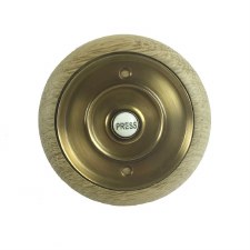 Additional picture of Circular Oak Patress for 3" Bell Pushes