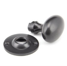 Additional picture of From The Anvil Oval Mortice/Rim Door Knob Set Aged Bronze