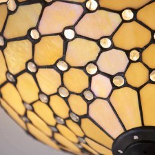 Additional picture of Interiors 1900 Pearl Tiffany Medium Flush Light 70242
