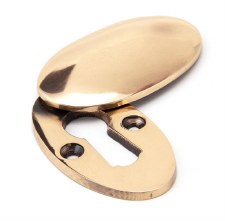 Additional picture of From The Anvil Period Oval Covered Escutcheon Polished Bronze