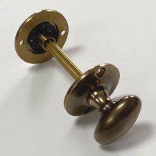 Additional picture of Aston Oval Thumb Turn & Release (Chubb) Antique Brass Unlacquered