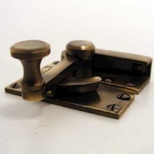 Additional picture of Aston Quadrant Sash Fastener Antique Brass Unlacquered