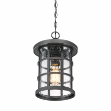 Additional picture of Quoizel Crusade Chain Lantern Black