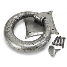 Additional picture of From The Anvil Ring Door Knocker Pewter Patina