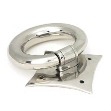 Additional picture of From The Anvil Ring Door Knocker Polished 316 Stainless Steel