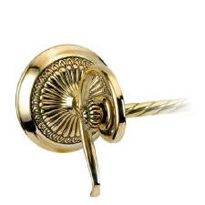 Additional picture of Roma Towel Rail 52cm Polsihed Brass