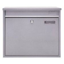 Swale Galvanised Steel Post Box Silver - Broughtons Lighting & Ironmongery