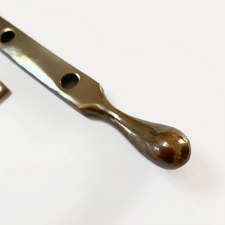 Additional picture of Aston Pear Drop Window Stay 254mm Polished Solid Bronze Antiqued