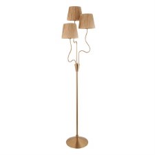 Additional picture of Wriggle 3 Light Floor Lamp Aged Brass