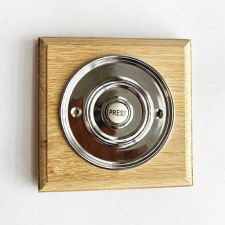 Additional picture of Circular Door Bell Push 3" Polished Chrome