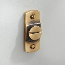 Additional picture of Cloakroom Door Bolt Renovated Brass