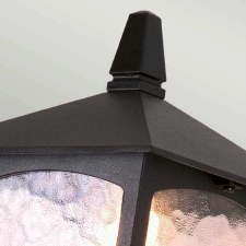 Additional picture of Elstead York Outdoor Wall Up Light Lantern Black
