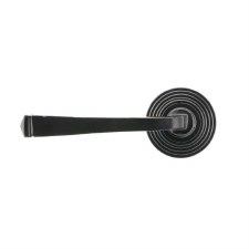 Additional picture of From The Anvil Avon Rose Door Handle Beehive Black