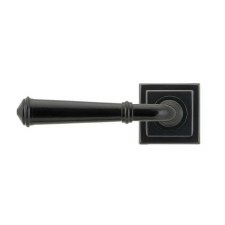 Additional picture of From The Anvil Regency Rose Door Handle Square Black