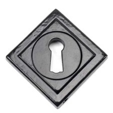 Additional picture of From The Anvil Round Escutcheon Square Black