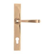 Additional picture of From The Anvil Avon Slimline Espag Door Lock Handles Polished Bronze