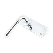 Additional picture of From The Anvil Newbury Hammered Door Latch Handles Polished Chrome