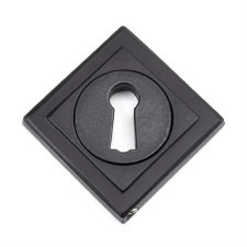 Additional picture of From The Anvil Round Escutcheon Square Matt Black