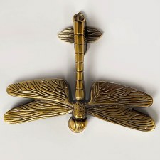 Additional picture of Dragonfly Door Knocker Renovated Brass
