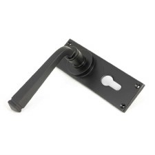 Additional picture of From The Anvil Avon Lock Handles Euro Profile Aged Bronze
