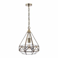 Additional picture of Laura Ashley Zaria Pendant Antique Brass